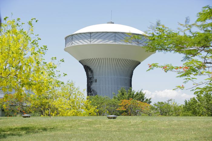 工程案例-26-台南科學園區水塔仿石塗料工程案例-建物景觀美化/凰鼎工程-專業仿石多彩塗料/原料供應